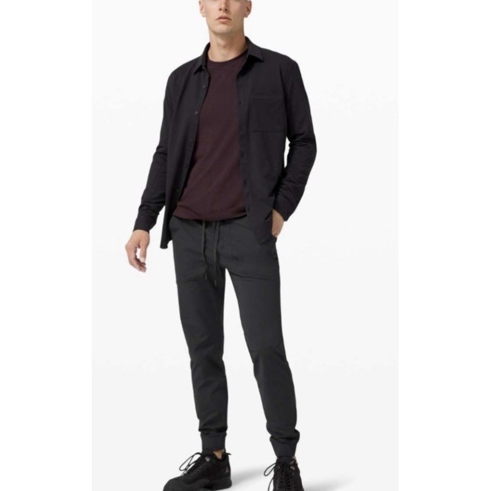 Lululemon Men’s ABC Skinny-Fit Jogger Warpstreme Obsidian Gray Black Size Large